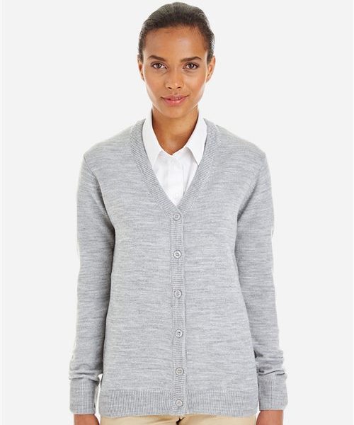 Harriton M425W - Women's Pilbloc V-Neck Button Cardigan Sweater
