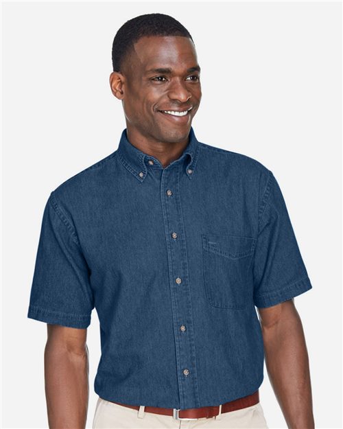14378_fm Harriton M550S - Men's Denim Shirt - Image 1