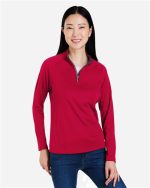 CORE365 CE418W - Women's Origin Performance Pique Quarter-Zip Pullover