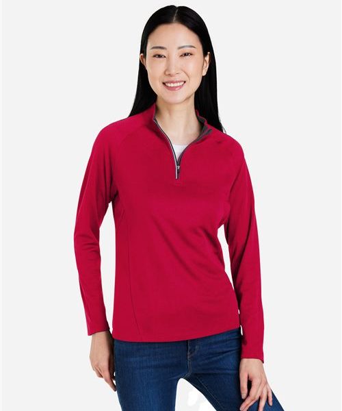 CORE365 CE418W - Women's Origin Performance Pique Quarter-Zip Pullover