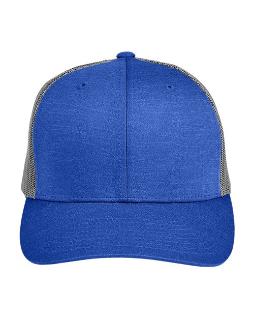 14562_fm Team 365 TT802 - Zone Sonic Heather Trucker Cap - Image 1