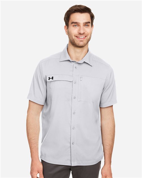 14916_fm Under Armour 1351360 - Men's Motivate Coach Woven Shirt - Image 1