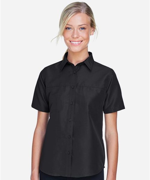 Harriton M580W - Women's Key West Short Sleeve Performance Staff Shirt