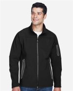 North End 88138 - Men's Three Layer Fleece Bonded Shell Technical Jacket