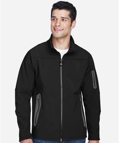 North End 88138 - Men's Three Layer Fleece Bonded Shell Technical Jacket