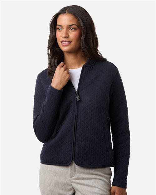 16193_fm Devon & Jones DG740W - Women's Berkeley Textured Full-Zip Jacket - Image 1