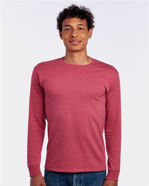 166_fm JERZEES 29LSR - Men's Dri-Power® Long Sleeve 50/50 T-Shirt - Image 1