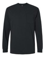 Gildan 2410 - Unisex Ultra Cotton® Long Sleeve Pocket T-Shirt - Image 2
