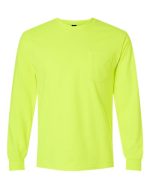Gildan 2410 - Unisex Ultra Cotton® Long Sleeve Pocket T-Shirt - Image 4