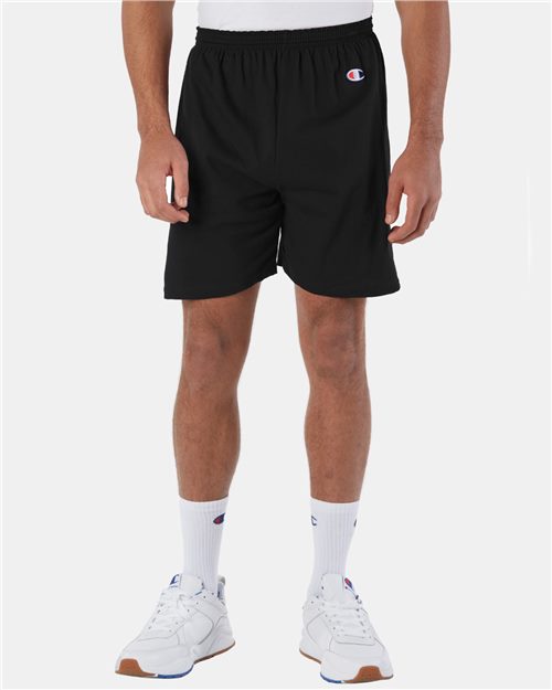 1766_fm Champion 8187 - Unisex Cotton Gym Shorts - Image 1