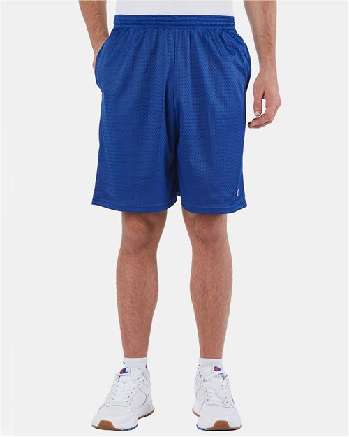 1770_fm Champion S162 - Unisex Polyester Mesh 9" Shorts with Pockets - Image 1