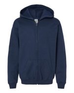 Gildan 18600B - Youth Heavy Blend™ Full-Zip Hooded Sweatshirt - Image 3
