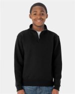 JERZEES 995YR - Nublend® Youth Quarter-Zip Cadet Collar Sweatshirt