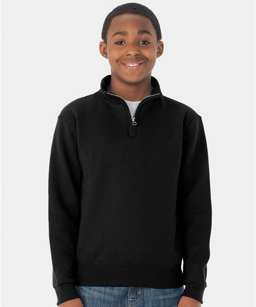 JERZEES 995YR - Nublend® Youth Quarter-Zip Cadet Collar Sweatshirt