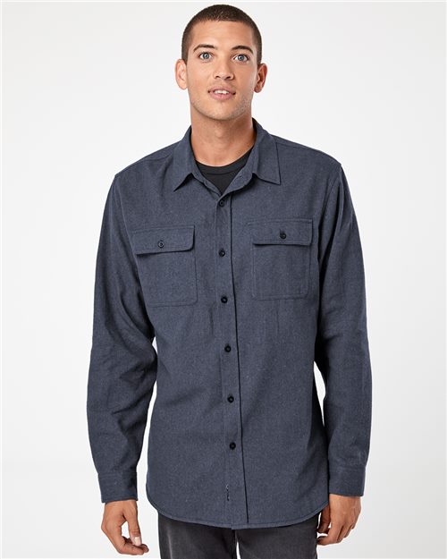 3316_fm Burnside 8200 - Men's Solid Flannel Shirt - Image 1