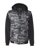 Burnside 8701 - Men's Nylon Vest with Fleece Sleeves