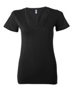 BELLA + CANVAS 6035 - Women’s Jersey Deep V-Neck Tee - Image 3
