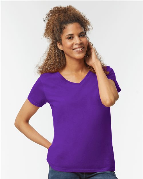 3461_fm Gildan 5V00L - Women's Heavy Cotton™ V-Neck T-Shirt - Image 1