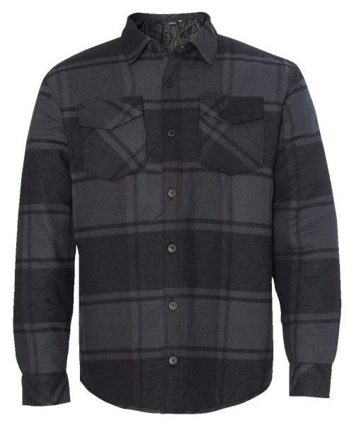 Burnside 8610 - Men's Quilted Flannel Shirt Jacket