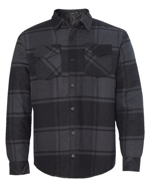 3678_fm Burnside 8610 - Men's Quilted Flannel Shirt Jacket - Image 1