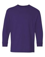 Gildan 5400B - Youth Heavy Cotton™ Long Sleeve T-Shirt - Image 8