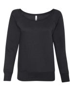 BELLA + CANVAS 7501 - Women’s Sponge Fleece Wide Neck Sweatshirt - Image 2