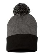 Sportsman SP15 - 12" Pom-Pom Cuffed Beanie - Image 6