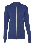BELLA + CANVAS 3939 - Unisex Triblend Lightweight Full-Zip Hooded Long Sleeve Tee - Image 4