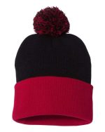 Sportsman SP15 - 12" Pom-Pom Cuffed Beanie - Image 4