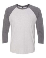 Next Level 6051 - Unisex Triblend Three-Quarter Raglan T-Shirt - Image 3