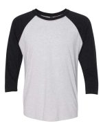 Next Level 6051 - Unisex Triblend Three-Quarter Raglan T-Shirt - Image 7