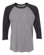Next Level 6051 - Unisex Triblend Three-Quarter Raglan T-Shirt - Image 8