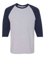 Gildan 5700 - Unisex Heavy Cotton™ Raglan Three-Quarter Sleeve T-Shirt - Image 3