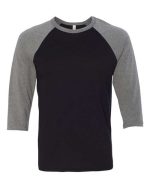BELLA + CANVAS 3200 - Unisex Three-Quarter Sleeve Baseball Tee - Image 2