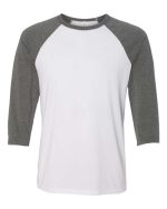 BELLA + CANVAS 3200 - Unisex Three-Quarter Sleeve Baseball Tee - Image 15