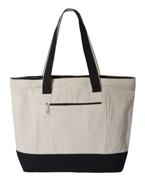 5854_fm Q-Tees Q1300 - 19L Zippered Tote - Image 1
