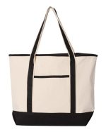 Q-Tees Q1500 - 34.6L Large Canvas Deluxe Tote