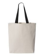 Q-Tees Q4400 - 11L Canvas Tote with Contrast-Color Handles