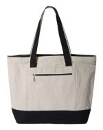 Q-Tees Q1300 - 19L Zippered Tote - Image 2