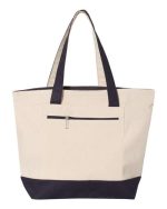 Q-Tees Q1300 - 19L Zippered Tote - Image 4
