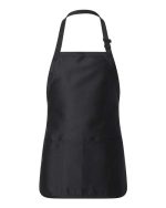 Q-Tees Q4250 - Full-Length Apron with Pouch Pocket - Image 2