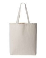 Q-Tees Q4400 - 11L Canvas Tote with Contrast-Color Handles - Image 3