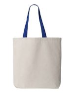 Q-Tees Q4400 - 11L Canvas Tote with Contrast-Color Handles - Image 6