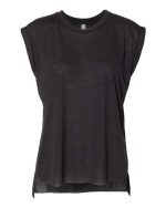 BELLA + CANVAS 8804 - Women’s Flowy Rolled Cuffs Muscle Tee - Image 2