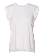 BELLA + CANVAS 8804 - Women’s Flowy Rolled Cuffs Muscle Tee - Image 5