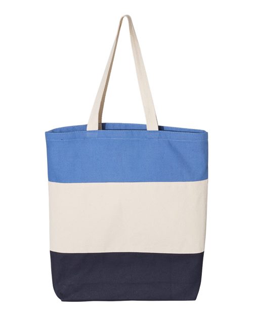 6845_fm Q-Tees Q125900 - 11L Tri-Color Tote - Image 1