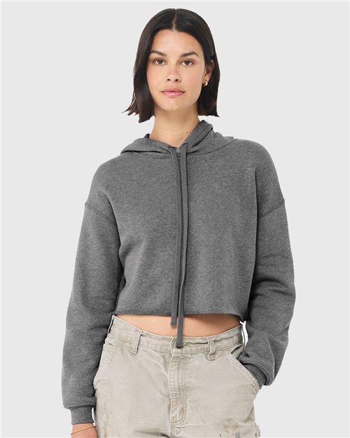6891_fm BELLA + CANVAS 7502 - Women's Crop Fleece Hoodie Sweatshirt - Image 1