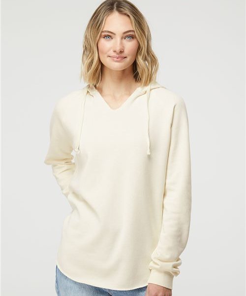Independent Trading Co. PRM2500 - Women’s Lightweight California Wave Wash Hooded Sweatshirt