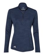 Adidas A476 - Women's Lightweight Mélange Quarter-Zip Pullover - Image 3