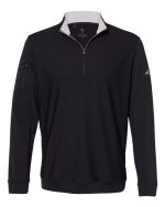 Adidas A295 - Men's Textured Quarter-Zip Pullover - Image 2